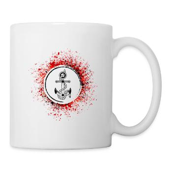 Signe de symbole d’ancre - Mug blanc - blanc - Droite