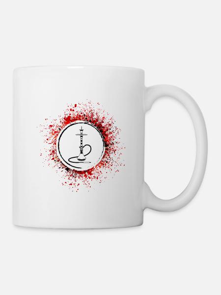 Bong Rauchen Pfeife - Tasse - Weiß