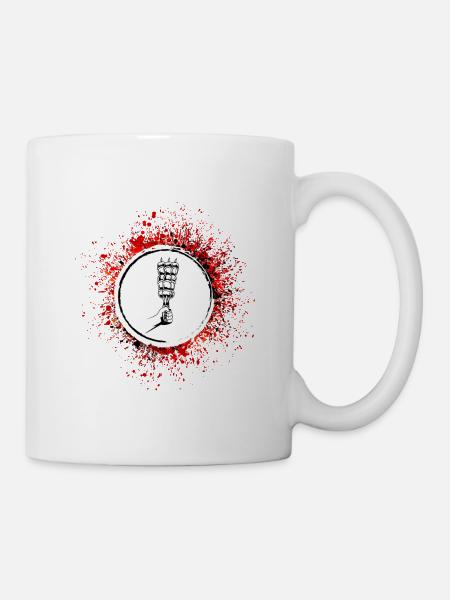 Spieß Grill Kebab - Tasse - Weiß
