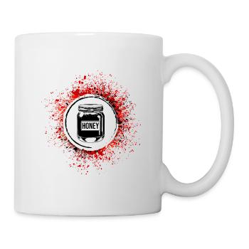 Honey symbol beekeeper - Mug - white - Right
