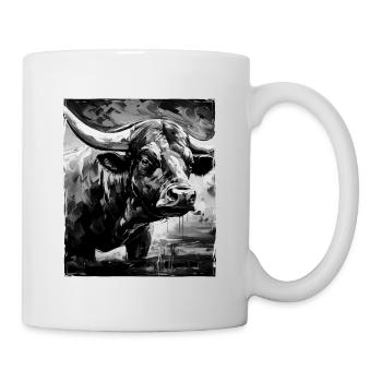 Bulle Porträt Taurus - Tasse - Weiß - Rechts
