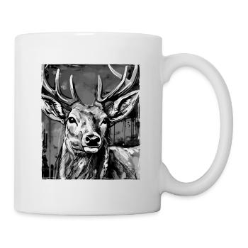 Deer Portrait - Mug - white - Right