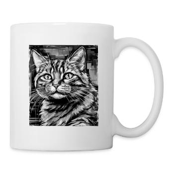 Cat Portrait - Mug - white - Right