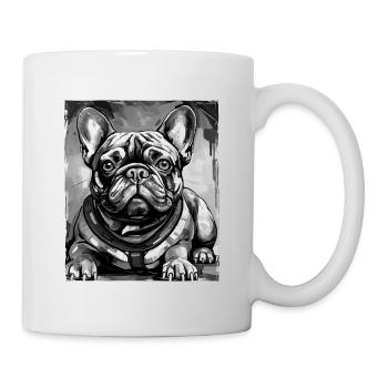 French Bulldog Dog Portrait - Mug - white - Right