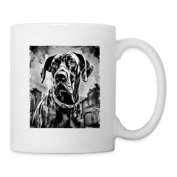Great Dane Dog Portrait - Mug - white - Right