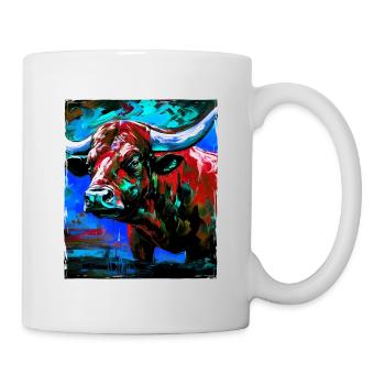 Bulle Porträt Taurus - Tasse - Weiß - Rechts