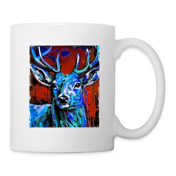 Deer Portrait - Mug - white - Right
