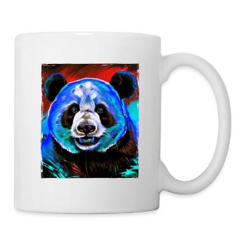 Panda Porträt - Tasse - Weiß - Rechts