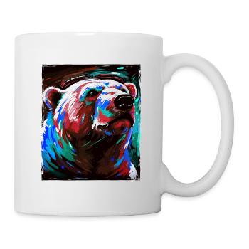 Polar Bear Portrait Polar Bear - Mug - white - Right