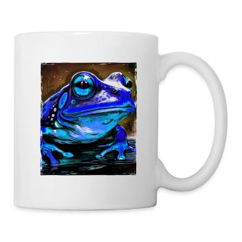 Frosch Porträt - Tasse - Weiß - Rechts