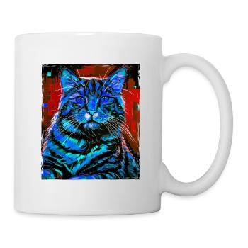Cat Portrait Head - Mug - white - Right