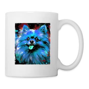 Pomeranian Dog Portrait - Mug - white - Right