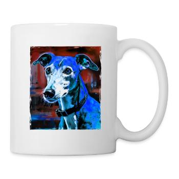 Greyhound Dog Portrait - Mug - white - Right