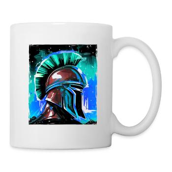 Spartan Warrior Sparta Helmet - Mug - white - Right