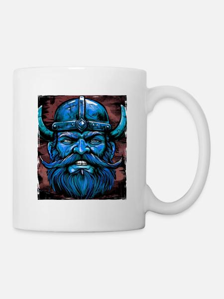 Wikinger Krieger Valhalla Odin - Tasse - Weiß