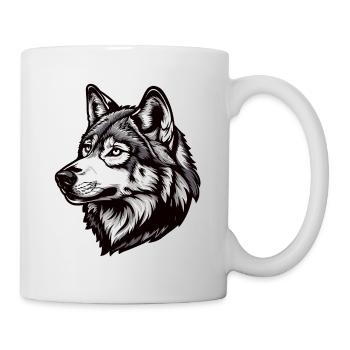 Husky or Wolf Dog - Mug - white - Right