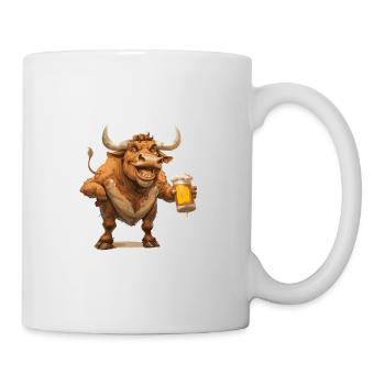 Bull Beer Funny - Mug - white - Right