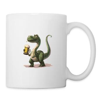 Dinosaur brontosaurus beer - Mug - white - Right