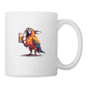 Bière Parrot Drôle - Mug blanc - blanc - Droite