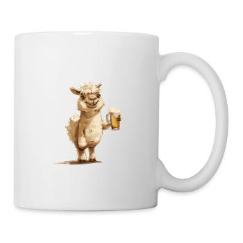 Alpaca Llama Beer Funny - Mug - white - Right