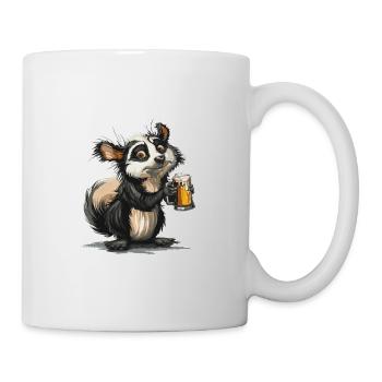 Stink Bier Lustig - Tasse - Weiß - Rechts