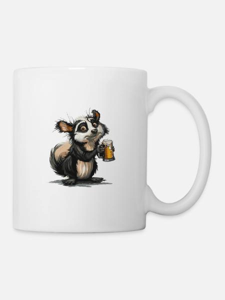 Stink Bier Lustig - Tasse - Weiß