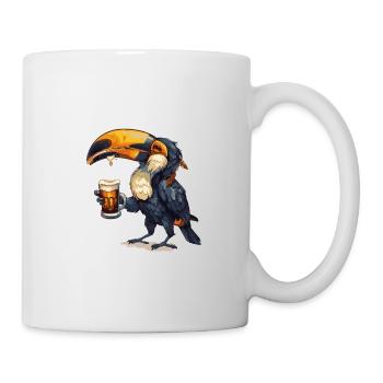 Tukan Vogel Bier Lustig - Tasse - Weiß - Rechts