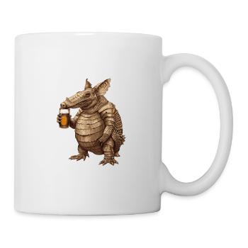 Ceinture Bière Drôle - Mug blanc - blanc - Droite