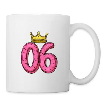 Couronne à 6 chiffres - Mug blanc - blanc - Droite