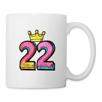 22 Number Crown - Mug - white - Right