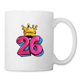 26 Number Krone - Mug - white - Right
