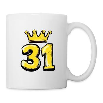 31 Number Krone - Mug - white - Right