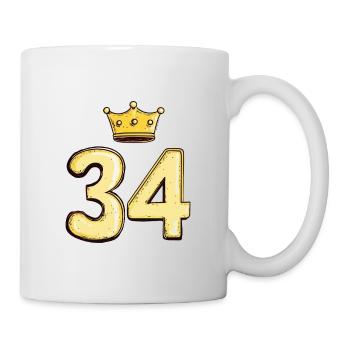 34 Number Krone - Mug - white - Right