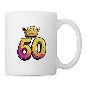 60 Number Crown - Mug - white - Right