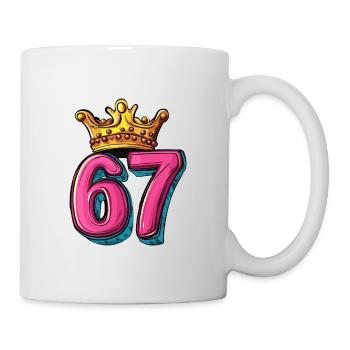 67 Number Krone - Mug - white - Right