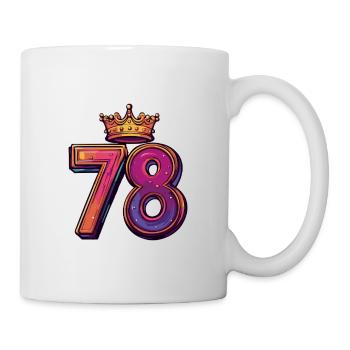 78 Number Krone - Mug - white - Right
