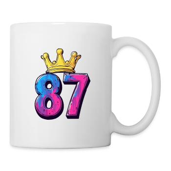 87 Number Krone - Mug - white - Right