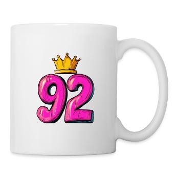 92 Number Krone - Mug - white - Right