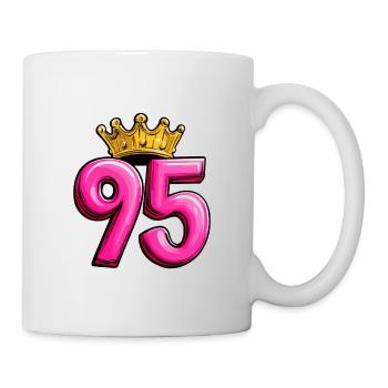 95 Number Crown - Mug - white - Right