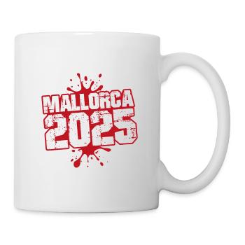 Mallorca 2025 Klecks - Tasse - Weiß - Rechts