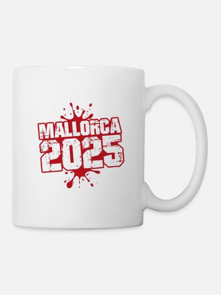 Mallorca 2025 Klecks - Tasse - Weiß