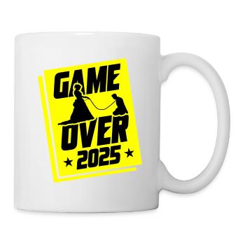 Hochzeit Game Over 2025 Junggesellenabschied - Tasse - Weiß - Rechts