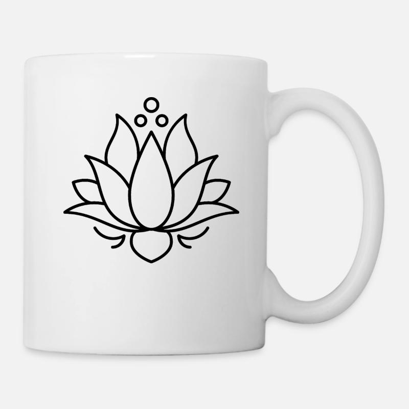 Lotus Flower Buddhism - Mug - white