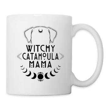 Witchy Catahoula Mama Hunde Hexe Hexen - Tasse - Weiß - Rechts