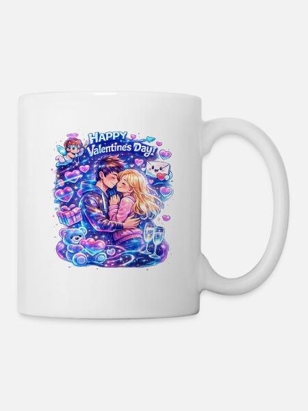 Valentinstar Duo in the Starlight - Mug - white