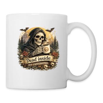 Mort und Café Caffeiné - Tasse - Weiß - Rechts