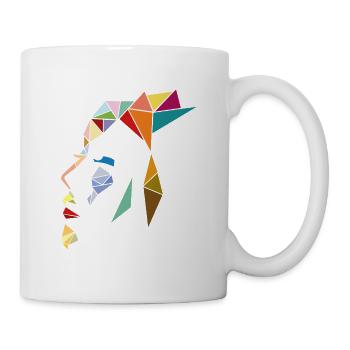 Frauengesicht - Tasse - Weiß - Rechts