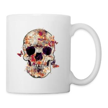 skull-and-butterfly - Mug blanc - blanc - Droite