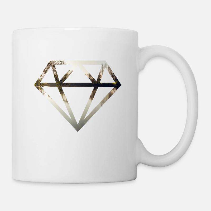 diamant - Tasse - Weiß