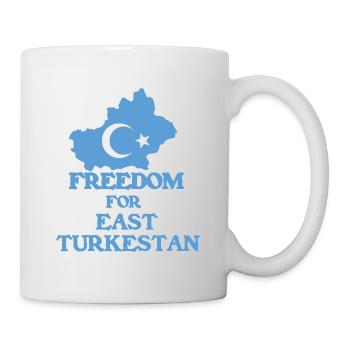 Freedom for East Turkestan - Mug blanc - blanc - Droite